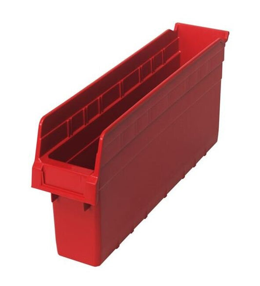 Red Shelf Bin 17-7/8In X 4-3/8In X 8In - Image 1