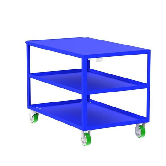 Heavy-Duty 3-Shelf Utility Cart for Material Handling - Image 1