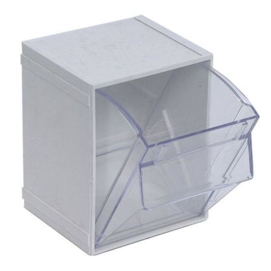 White Tip Out Bin for Efficient Material Handling - Image 1