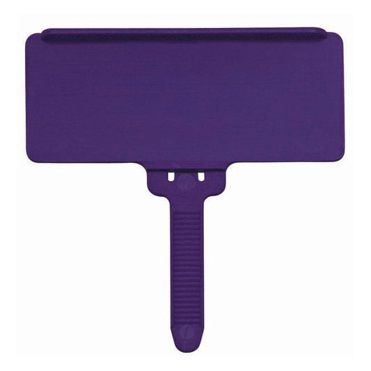 Purple Hanging Label Holder 25 Pack - Organizer for Material Handling Bins - Image 1