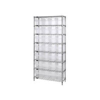Quantum Clear View Bin Wire Shelving System