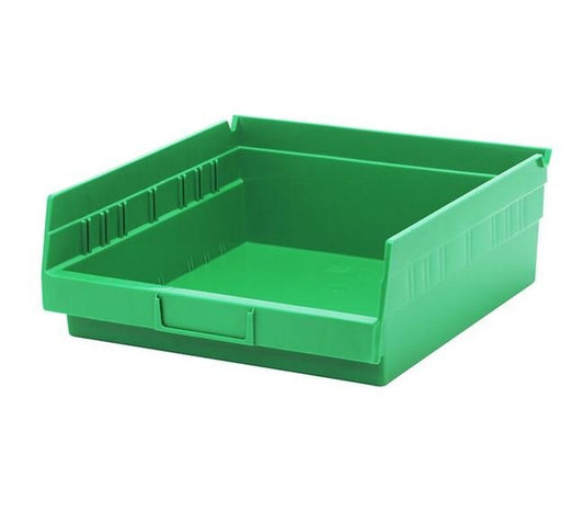 Green Shelf Bin 11-5/8 x 11-1/8 x 4 Inches - Image 1