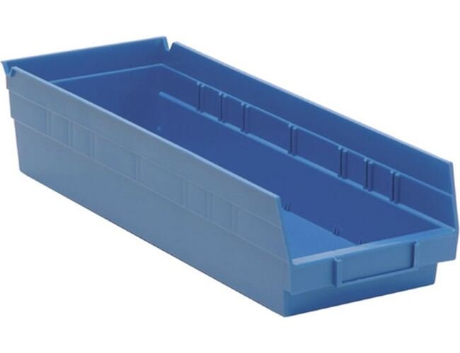 Blue Shelf Bin 17-7/8" x 6-5/8" x 4" - Image 1