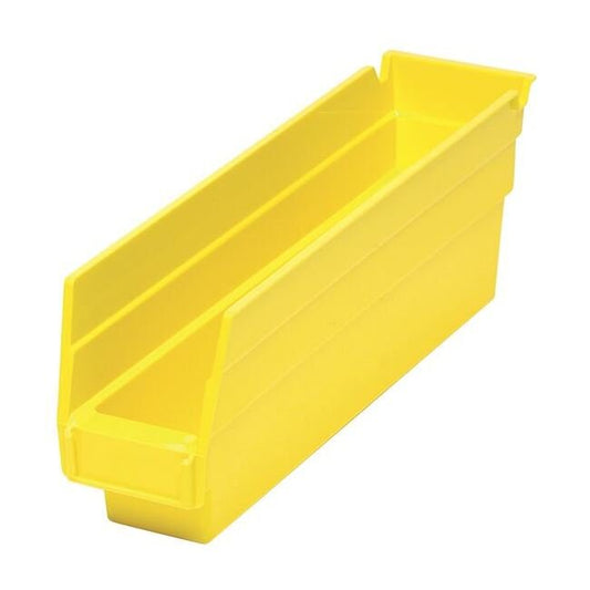Yellow Shelf Bin 11-5/8 x 2-3/4 x 4 Inches - Image 1