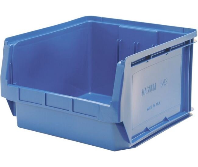 Magnum Series Blue Material Handling Bin 19-3/4in x 18-3/8in x 11-7/8in - Image 1