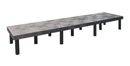 Heavy Duty 96 x 24 x 12 Solid Plastic Dunnage Rack - Image 1