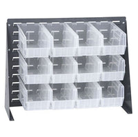 27X21 Clear-View Bench Rack with 12 Bins