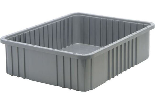 Gray Dividable Grid Container 22-1/2 x 17-1/2 x 6 Inches - Image 1