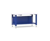 Adjustable Height Worktables and Workbenches with Plastic Laminated Top