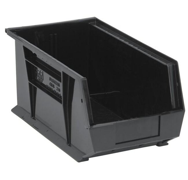 Recycled Ultra Stack & Hang Bin - Black - QUS240BR - Image 1