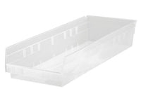 Clear Economy Shelf Bin 23-5/8" x 8-3/8" x 4"