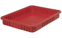 Red Dividable Grid Container 22-1/2In X 17-1/2In X 3In