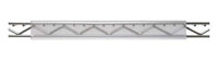 Clear 12-Inch Wire Shelving Label Holder