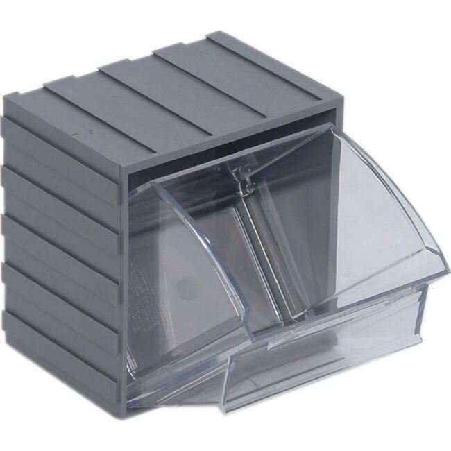 Gray Tip Out Bin for Efficient Material Handling - Image 1