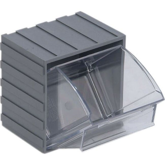 Gray Tip Out Bin for Efficient Material Handling - Image 1