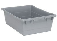 Gray Cross Stack Tub - 23-3/4 x 17-1/4 x 8 Inches