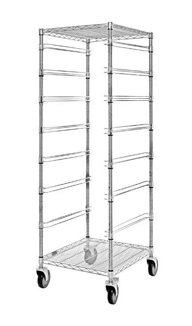 Heavy-Duty Wire Bin Cart 69In - Image 1