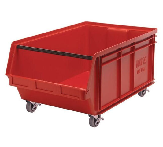 Red Mobile Magnum Series Material Handling Bin - Image 1