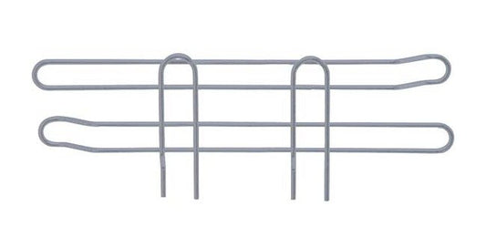 12-inch Gray Wire Shelving Side Ledge - Image 1