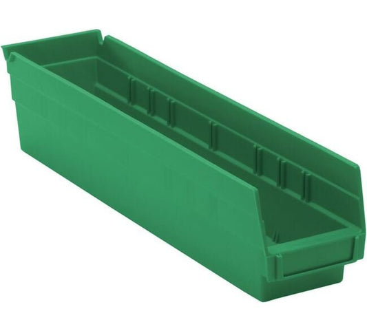 Green Shelf Bin 17-7/8in x 4-1/8in x 4in - Image 1