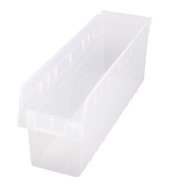 Clear Shelf Bin - 23-5/8 x 6-5/8 x 8 Inches - Image 1