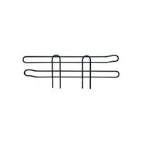Black Epoxy Wire Shelving Side Ledge - 12 inches