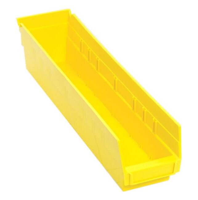 Yellow Shelf Bin 17-7/8 x 4-1/8 x 4 Inches - Image 1