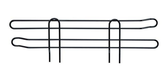14-Inch Black Epoxy Wire Shelving Side Ledge - Image 1