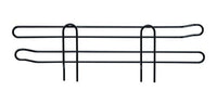 14-Inch Black Epoxy Wire Shelving Side Ledge