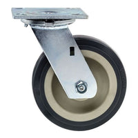 6-Inch Poly Plate Caster Swivel for Material Handling Shelving