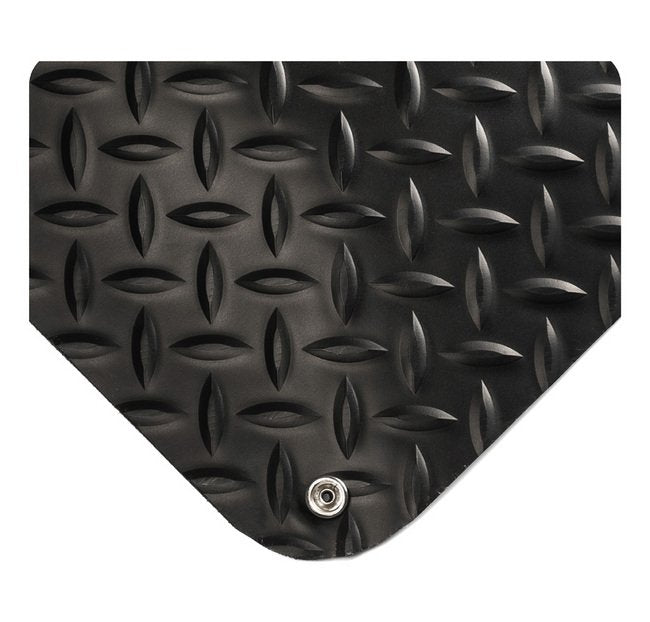 Electrically Conductive Diamond-Plate Anti-Fatigue Mat - 2ft x 3ft - Image 1
