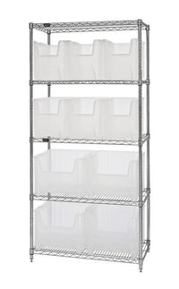 Quantum Clear Wire Shelving System