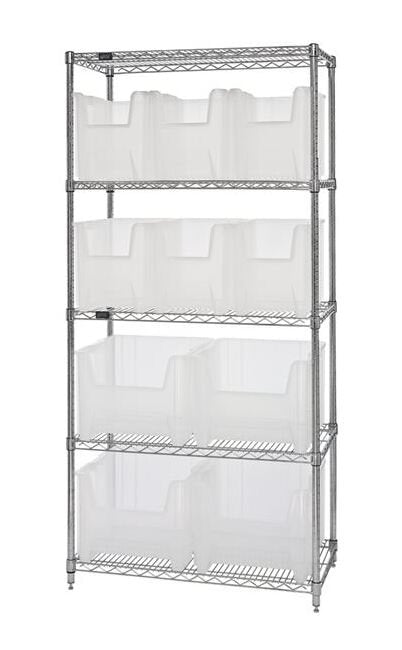 Quantum Clear Wire Shelving System - Image 1