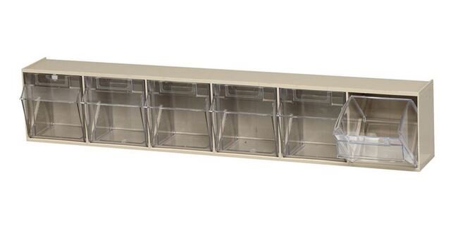 Ivory Tip Out Bin for Efficient Material Handling - Image 1