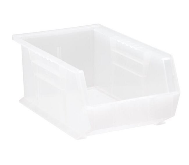 Clear Ultra Hang & Stack Bin - 13-5/8" x 8-1/4" x 6" - Image 1