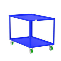 Heavy-Duty 2-Shelf Utility Cart with High Load Capacity