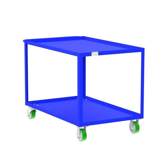 Heavy-Duty 2-Shelf Utility Cart with High Load Capacity - Image 1