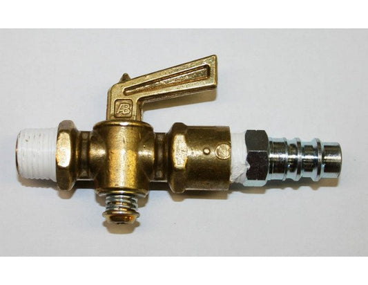 High Pressure Air Cock Shut-Off Valve with Safety Couplers - Image 1