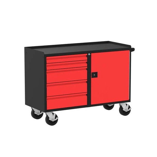 Heavy-Duty Deluxe Work Benches with 5 Drawers & 1 Door - Image 1