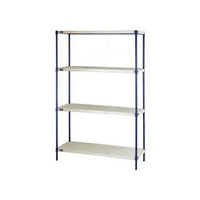 Heavy-Duty 18x60x72 Wire Plastic Mat Shelving Kit