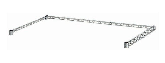 Chrome 3-Sided Frame 24 x 60 for Wire Shelving Units - Image 1