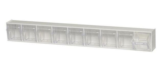 White Tip Out Bin Storage Organizer - Image 1