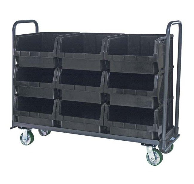 Heavy-Duty Magnum Tote Truck with Black Bins - 18 x 60 - Image 1