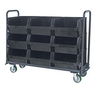 Heavy-Duty Magnum Tote Truck with Black Bins - 18 x 60