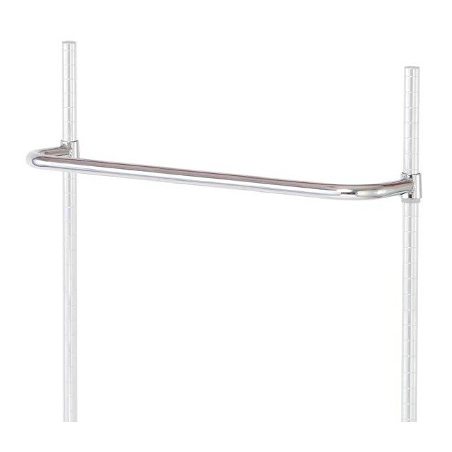 30-Inch Chrome Push Handle for Material Handling Units - Image 1