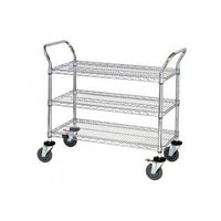 Conductive 3-Shelf Wire Shelving Cart