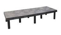Heavy-Duty 66x24x12 Solid Plastic Dunnage Platform