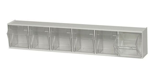 White Tip Out Bin for Efficient Material Handling - Image 1