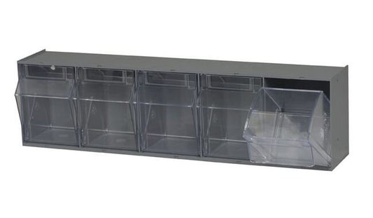Gray Tip Out Bin for Efficient Material Organization - Image 1