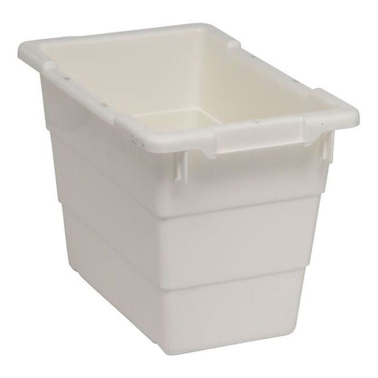 White Cross Stack Tub 17-1/4" x 11" x 12" - Image 1